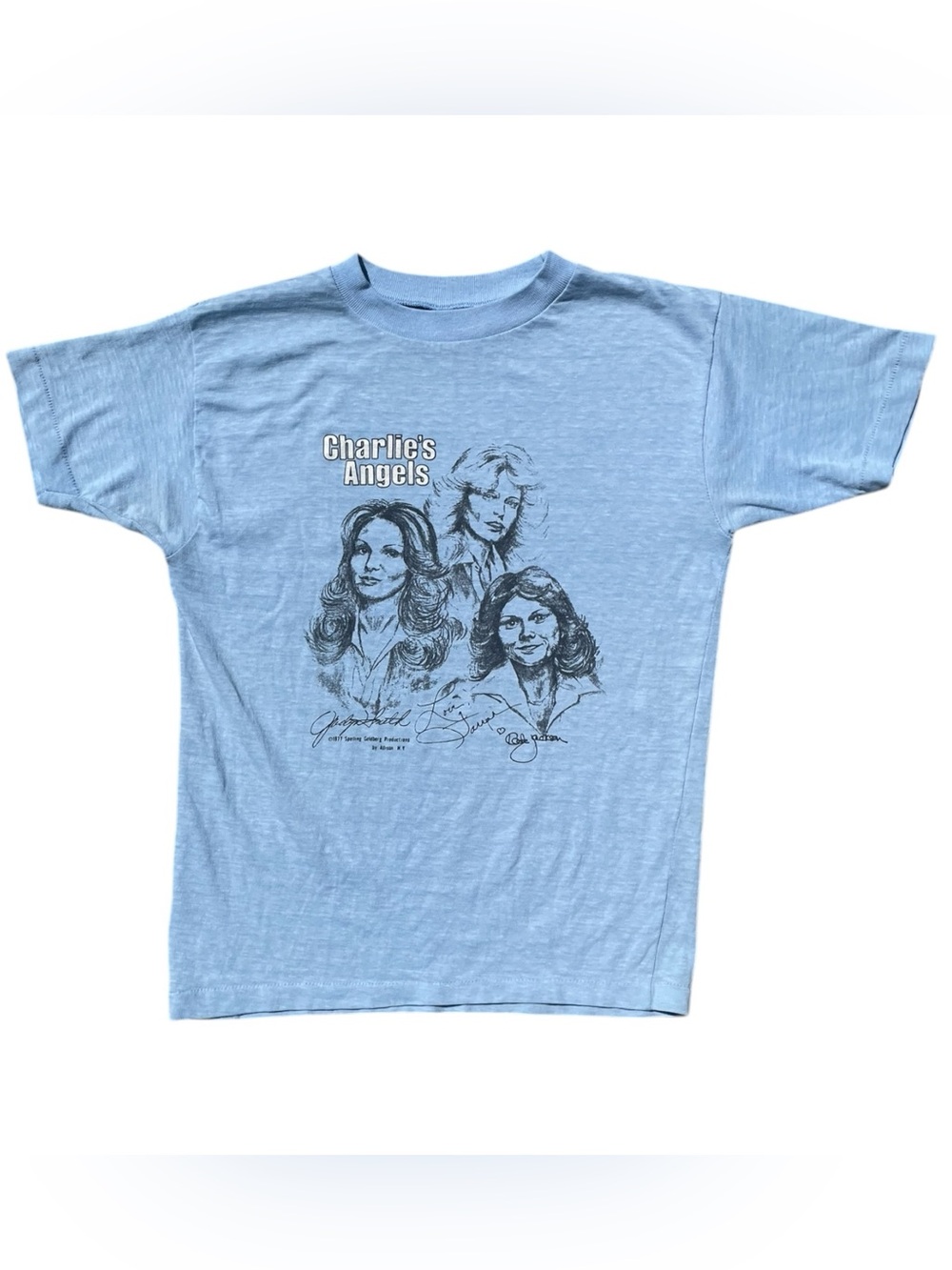 Charlie’s Angels Vintage Graphic Tee - Light Blue